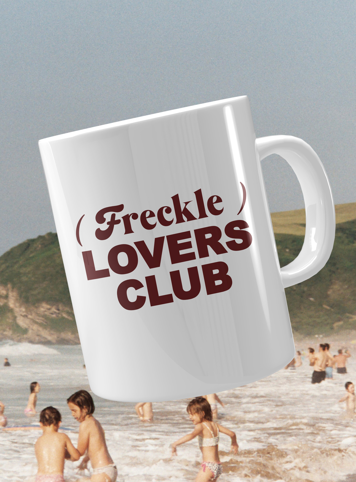 freckle lovers club mug cup
