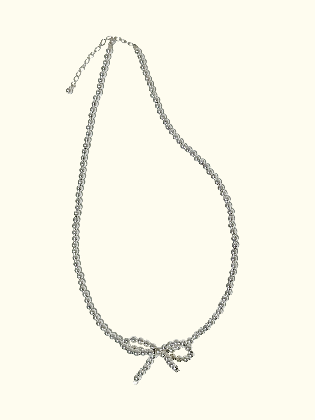 925 silver ribbon necklace