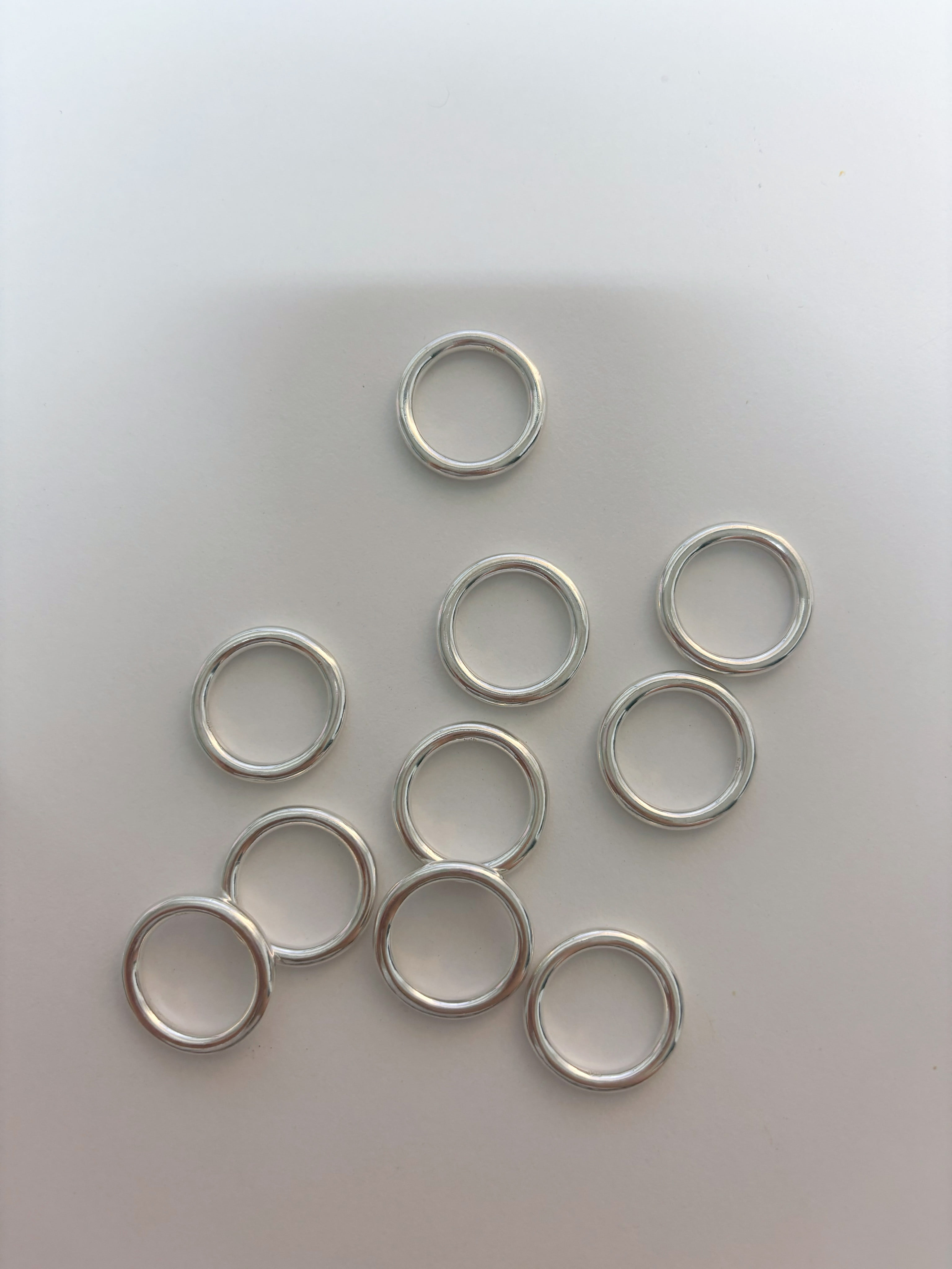 3mm 92.5 silver ring